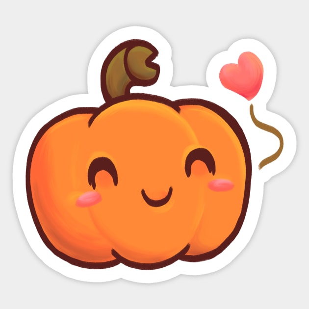 Happy Pumpkin Sticker by FuchsiaNeko